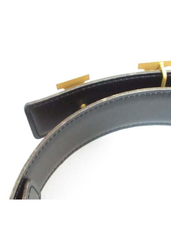 Hermes Buckle Constance Reversible Leather Belt 65 Brown Black